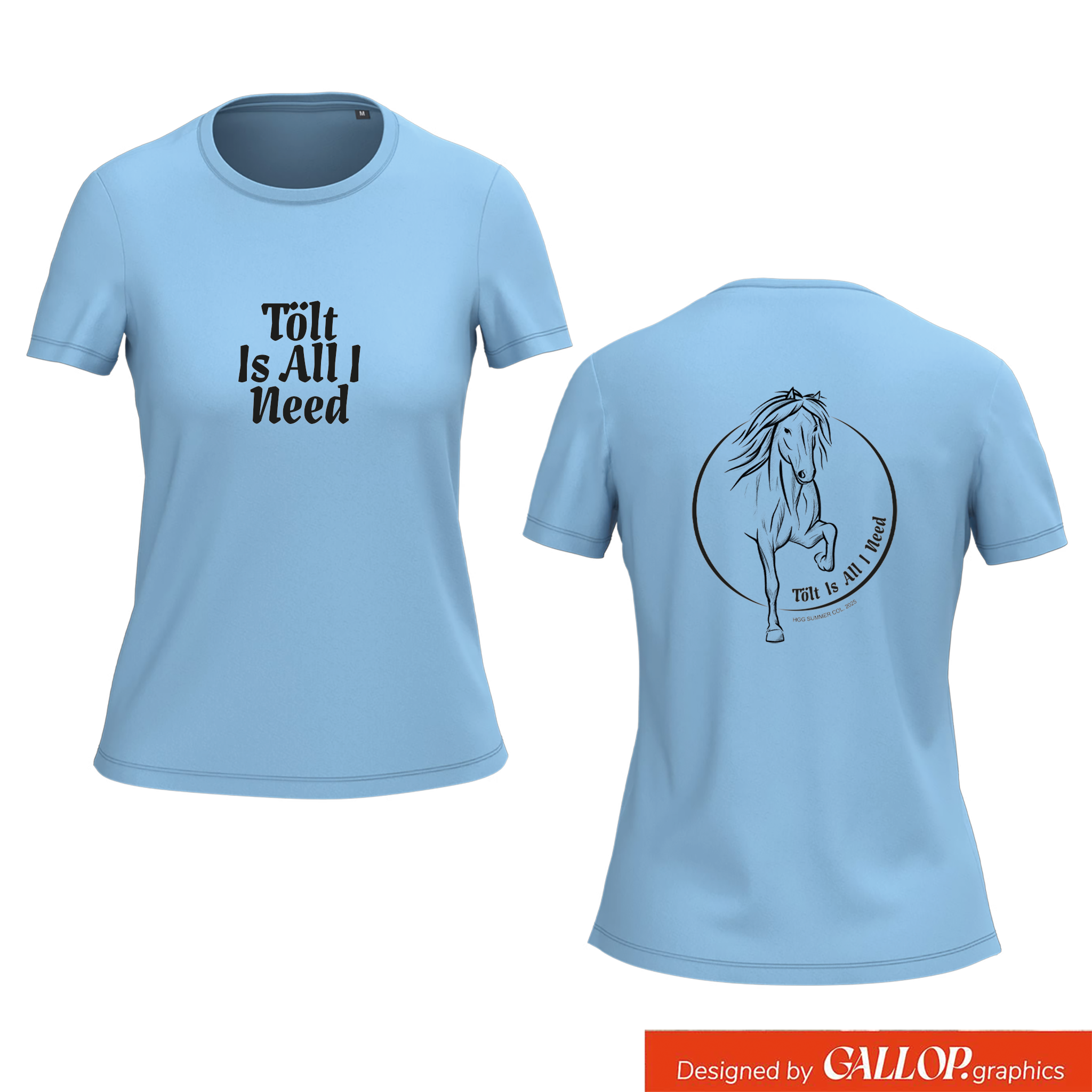 Women's T-shirt BIO-BW "I love Island"