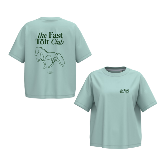 Oversize short T-Shirt, Unisex 180 g/m² "the Fast Tölt Club"