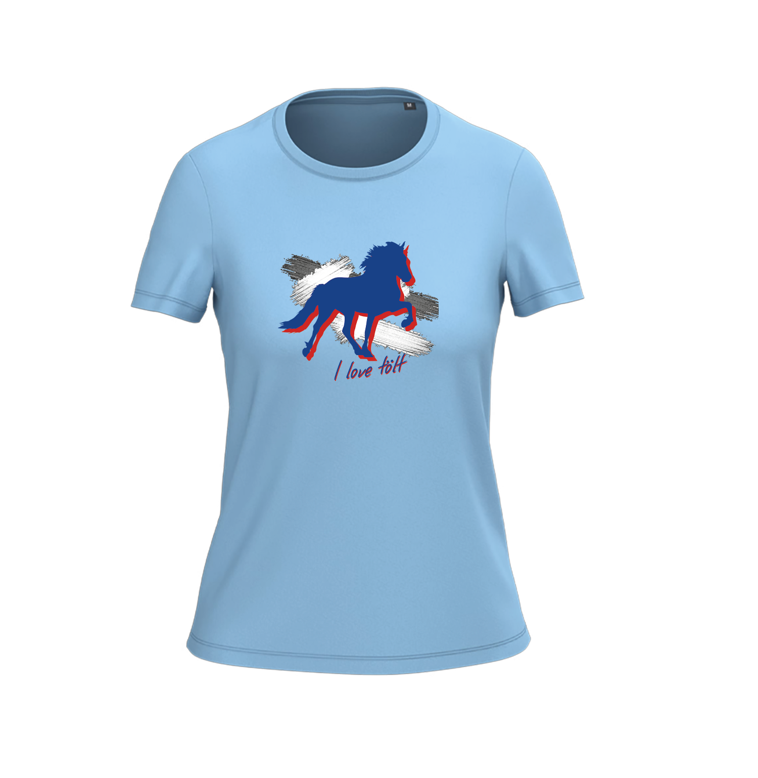 Women's T-shirt BIO-BW "I love Island"