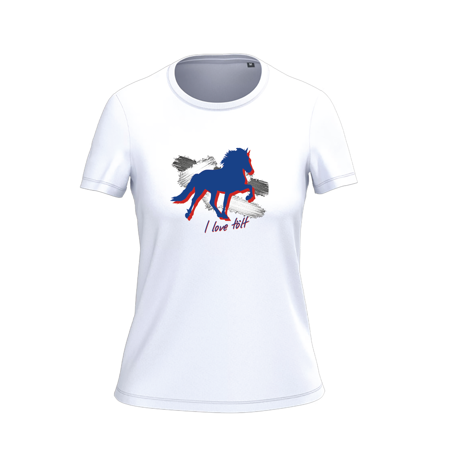 Women's T-shirt BIO-BW "I love Island"