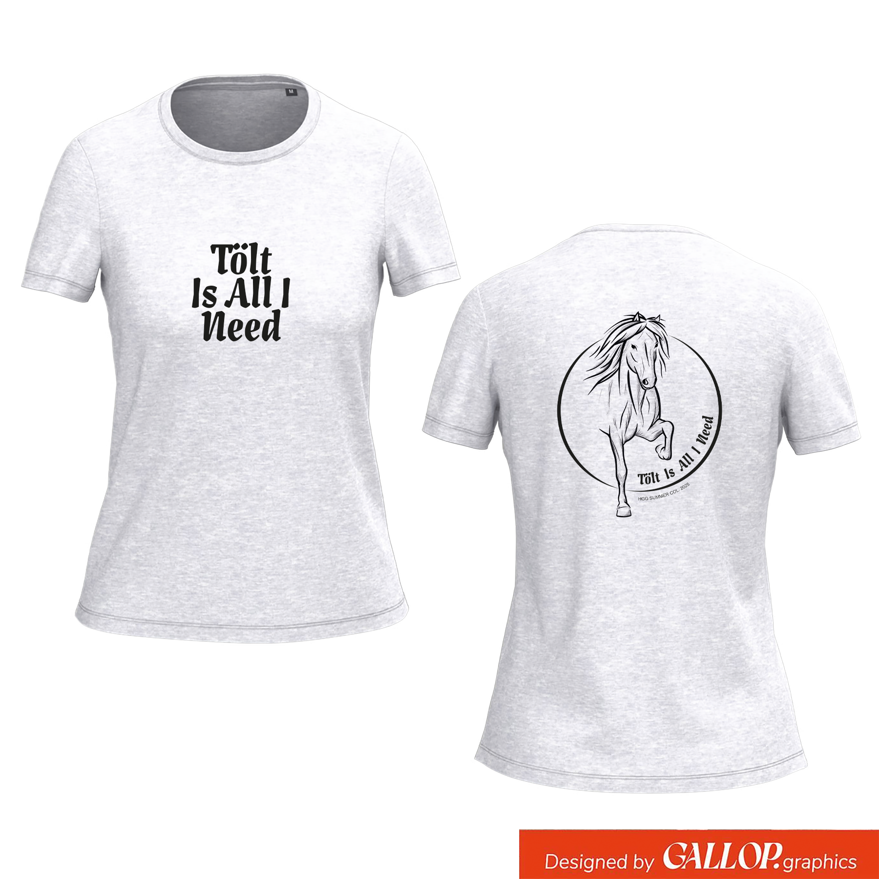 Women's T-shirt BIO-BW "I love Island"