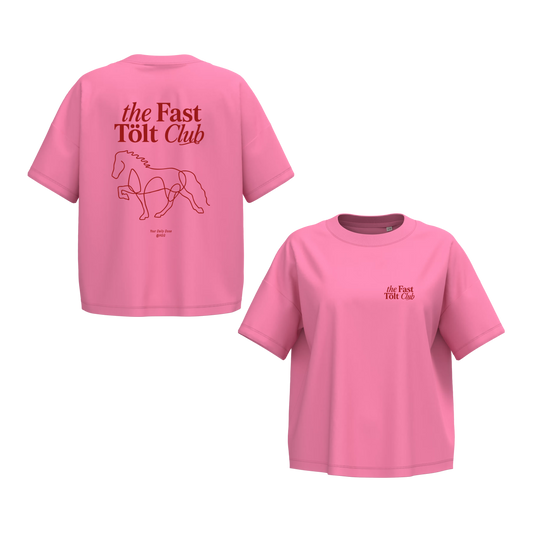 Oversize short T-Shirt, Unisex  180 g/m² "the Fast Tölt Club"