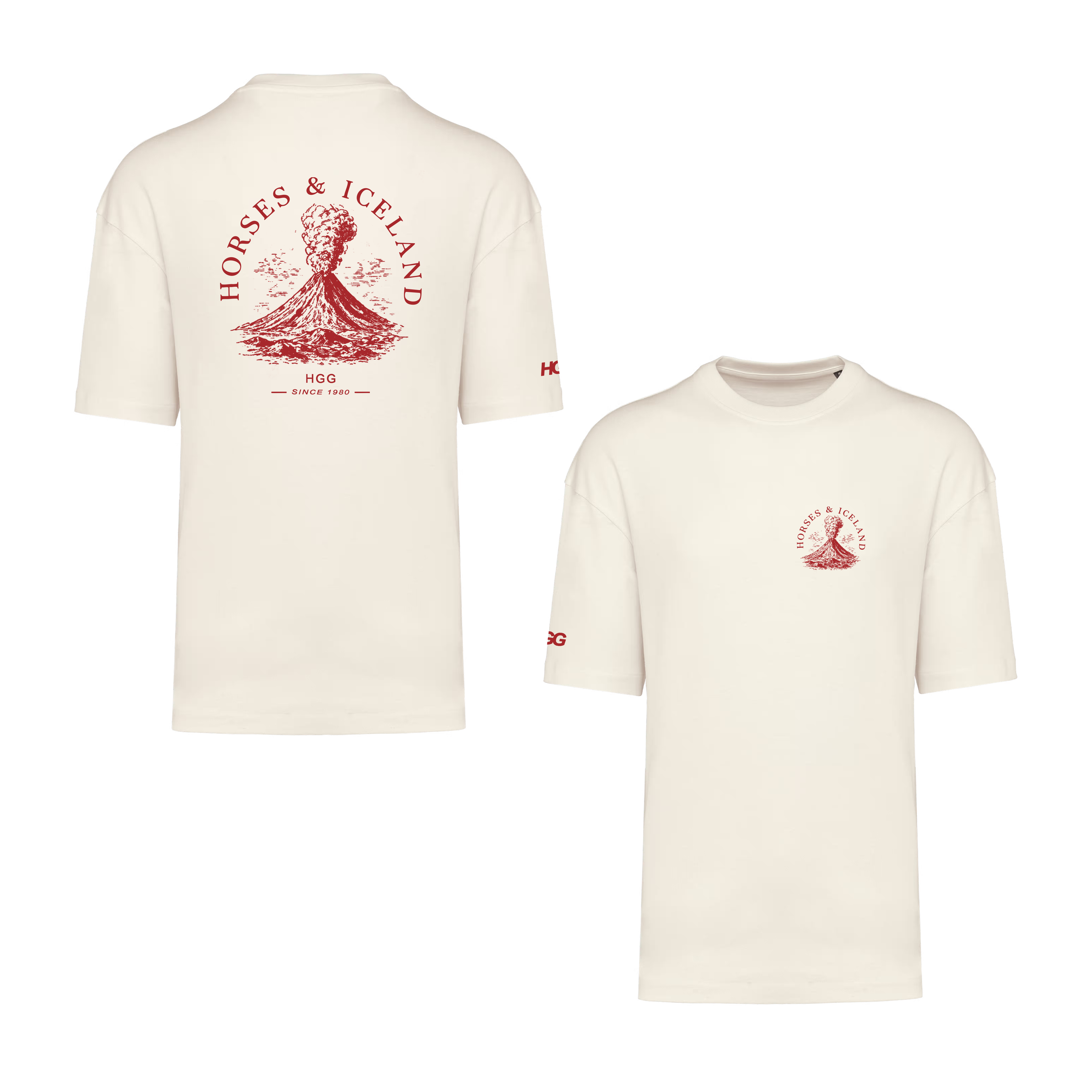 Oversize T-Shirt, Unisex  220 g/m² "Horses & Island"