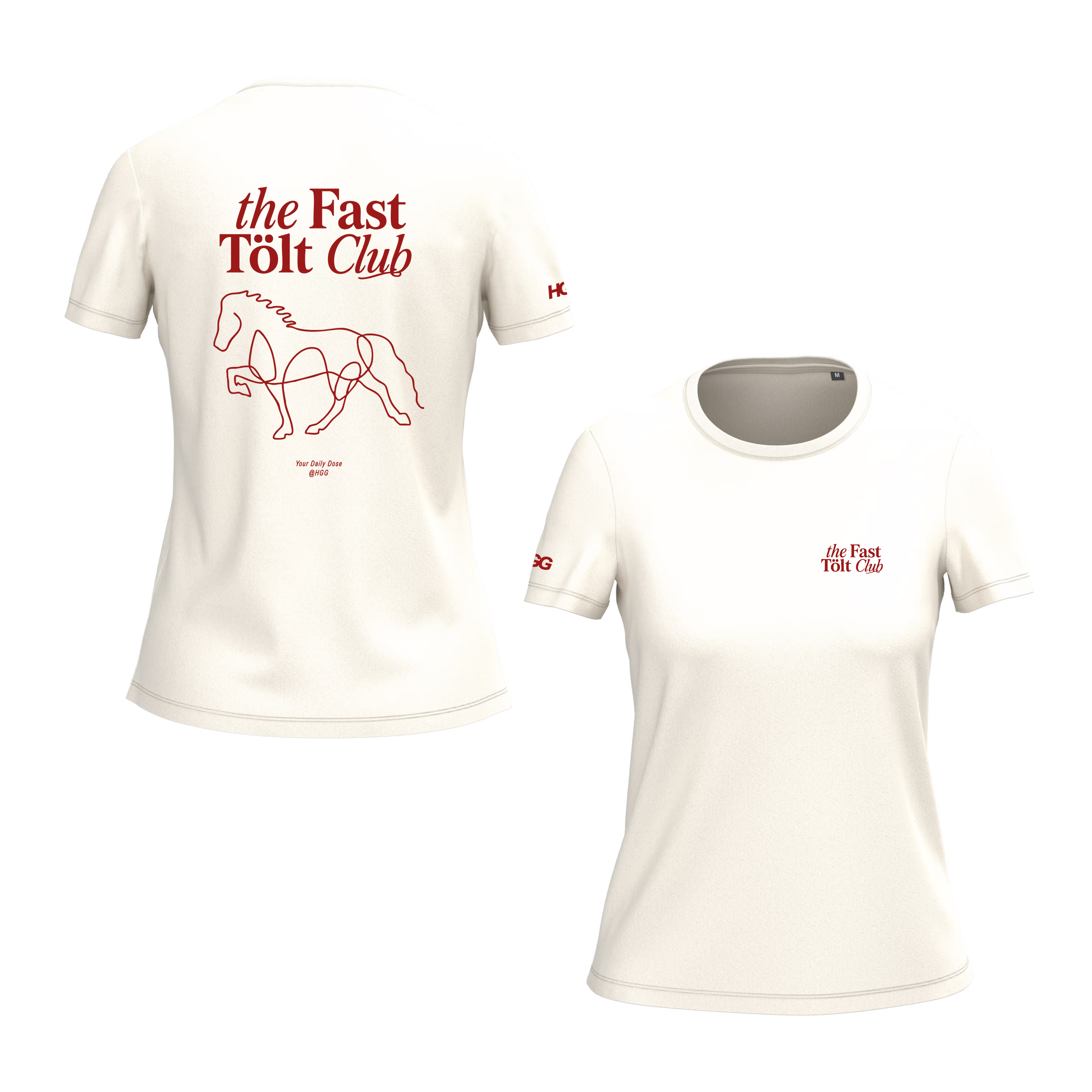 Damen T-Shirt BIO-BW "the Fast Tölt Club"
