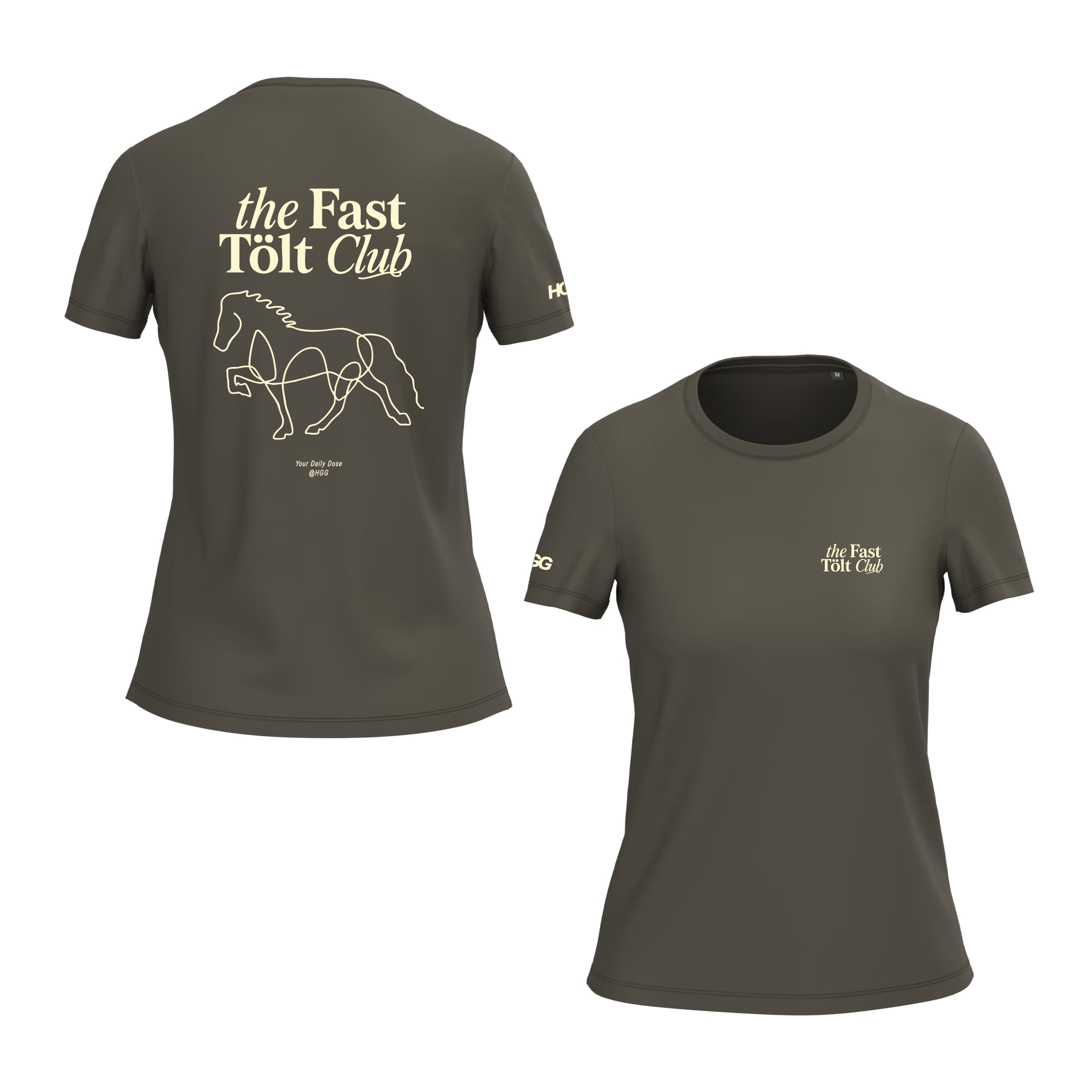 Damen T-Shirt BIO-BW "the Fast Tölt Club"