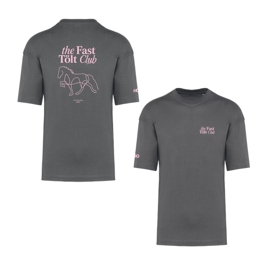 Oversize long T-Shirt, Unisex  220 g/m² "the Fast Tölt Club"