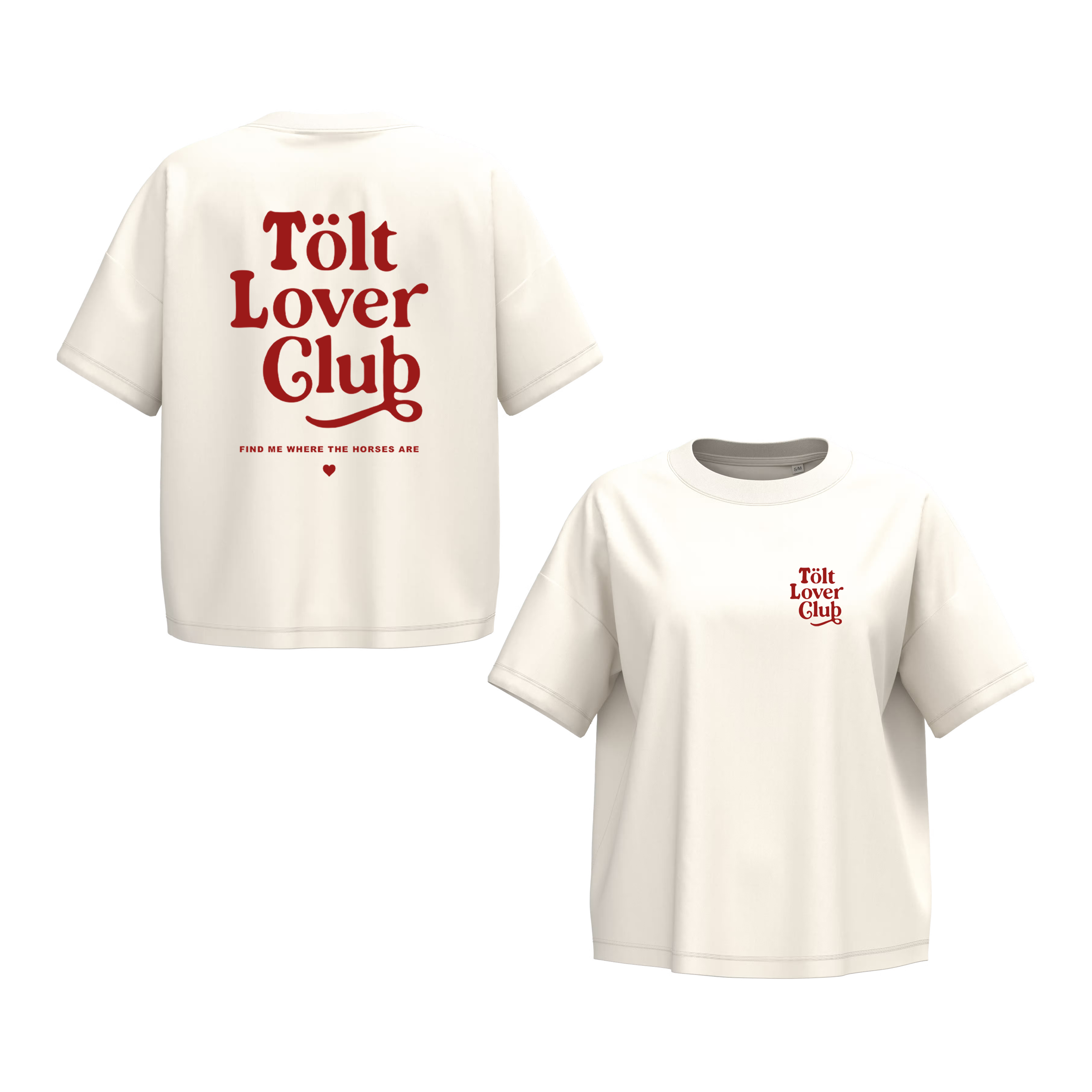 Oversize short T-Shirt, Unisex  180 g/m² "Tölt Lover Club"