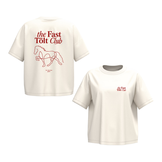 Oversize short T-Shirt, Unisex  180 g/m² "the Fast Tölt Club"
