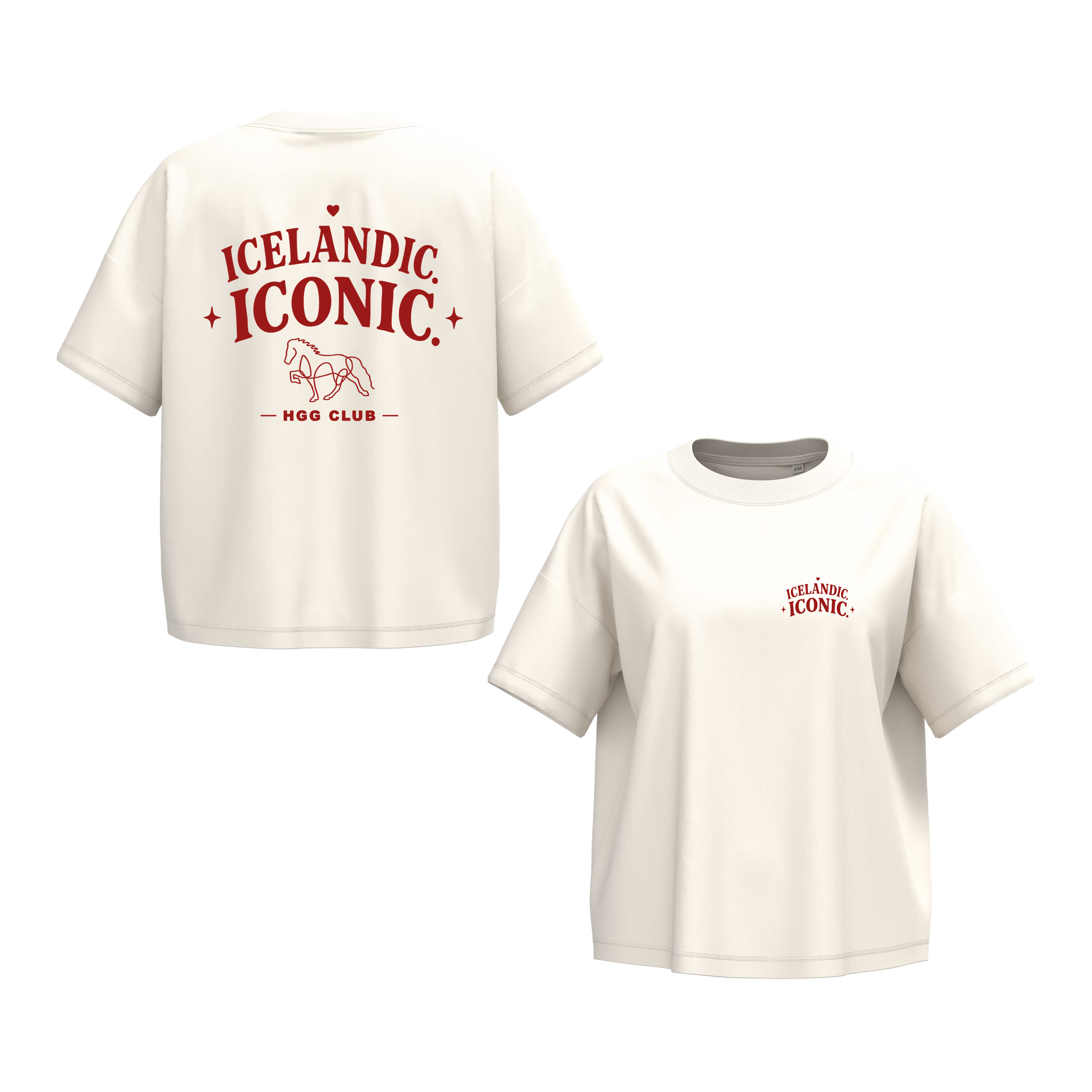 Oversize short T-Shirt, Unisex  180 g/m² "Islandic Iconic"