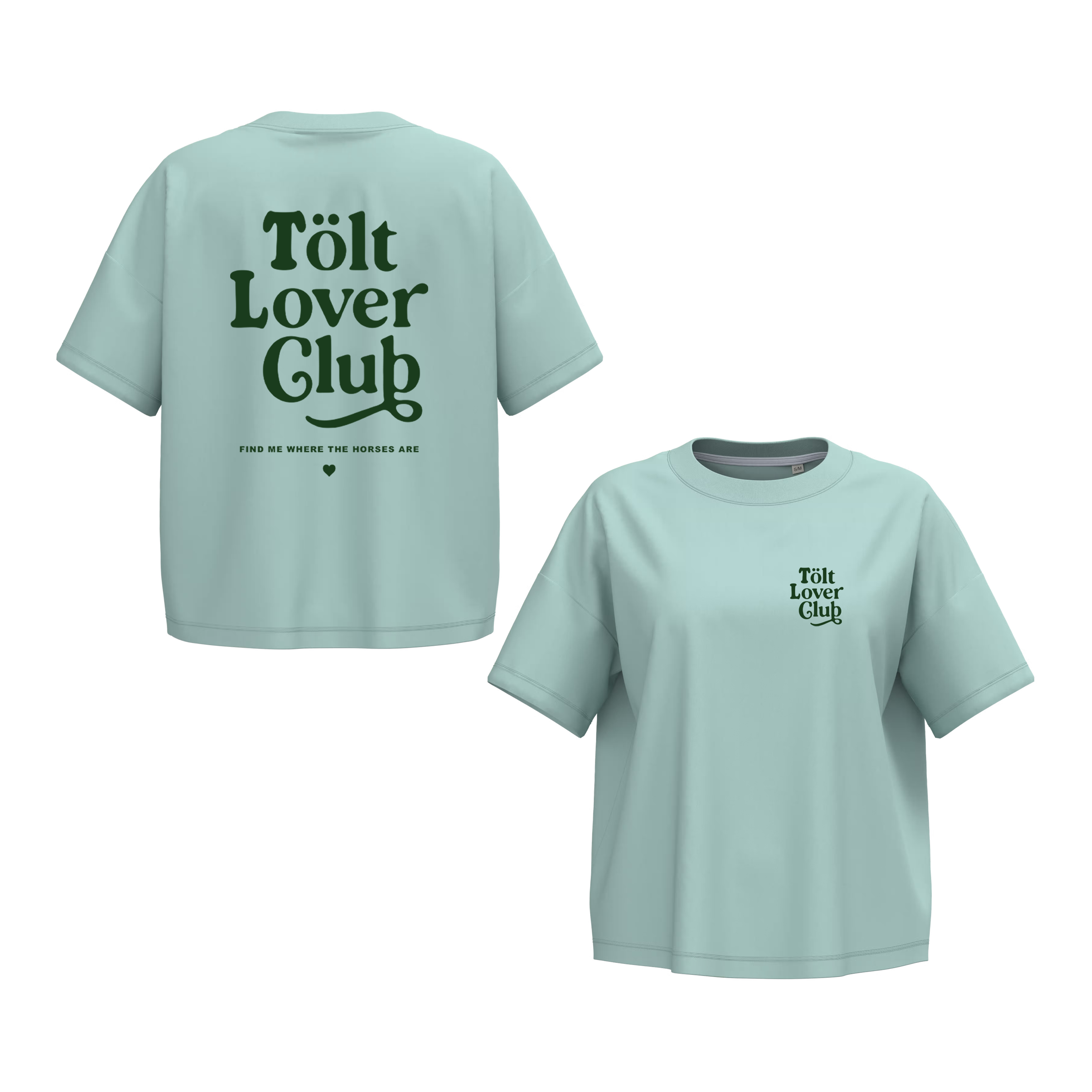 Oversize short T-Shirt, Unisex  180 g/m² "Tölt Lover Club"