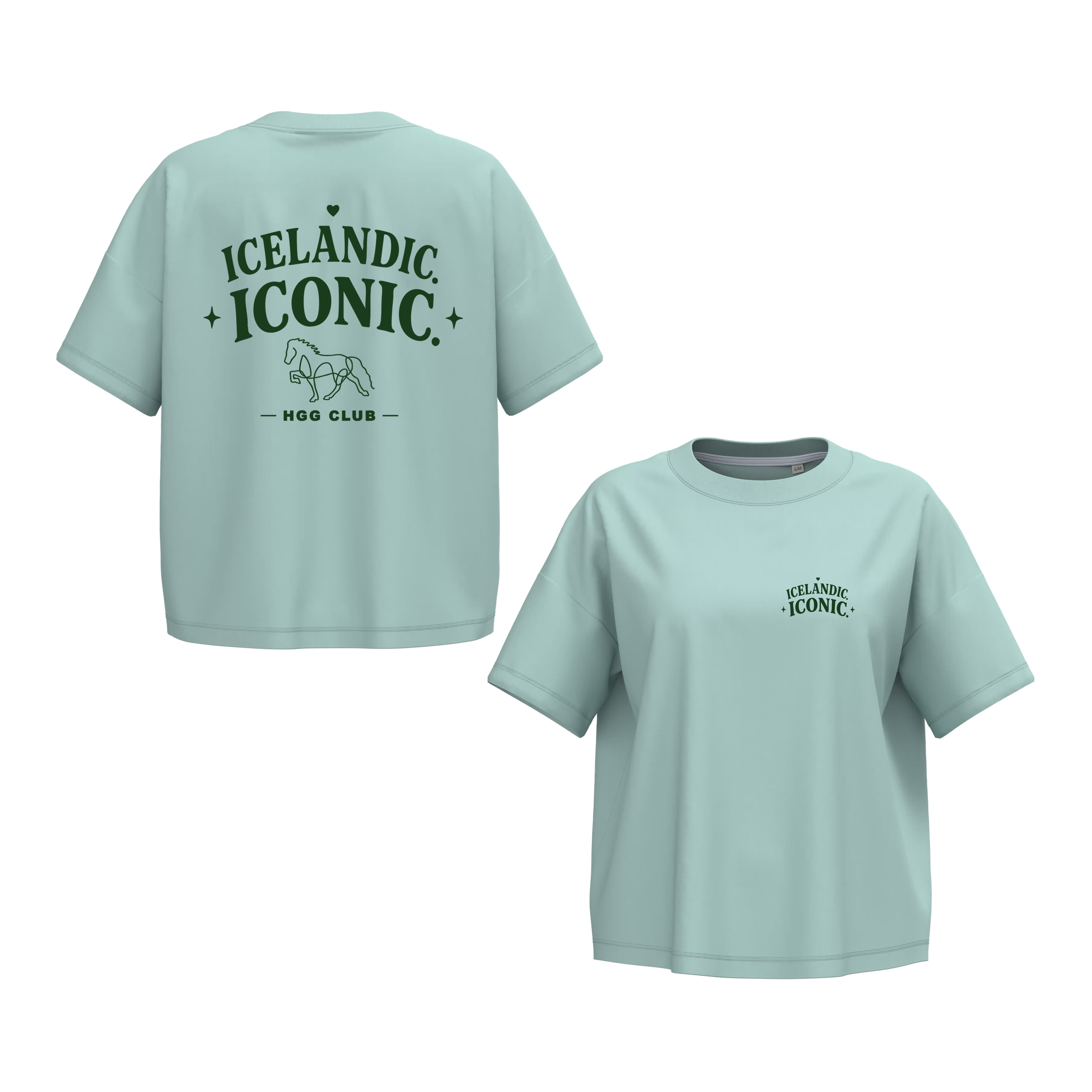 Oversize short T-Shirt, Unisex  180 g/m² "Islandic Iconic"