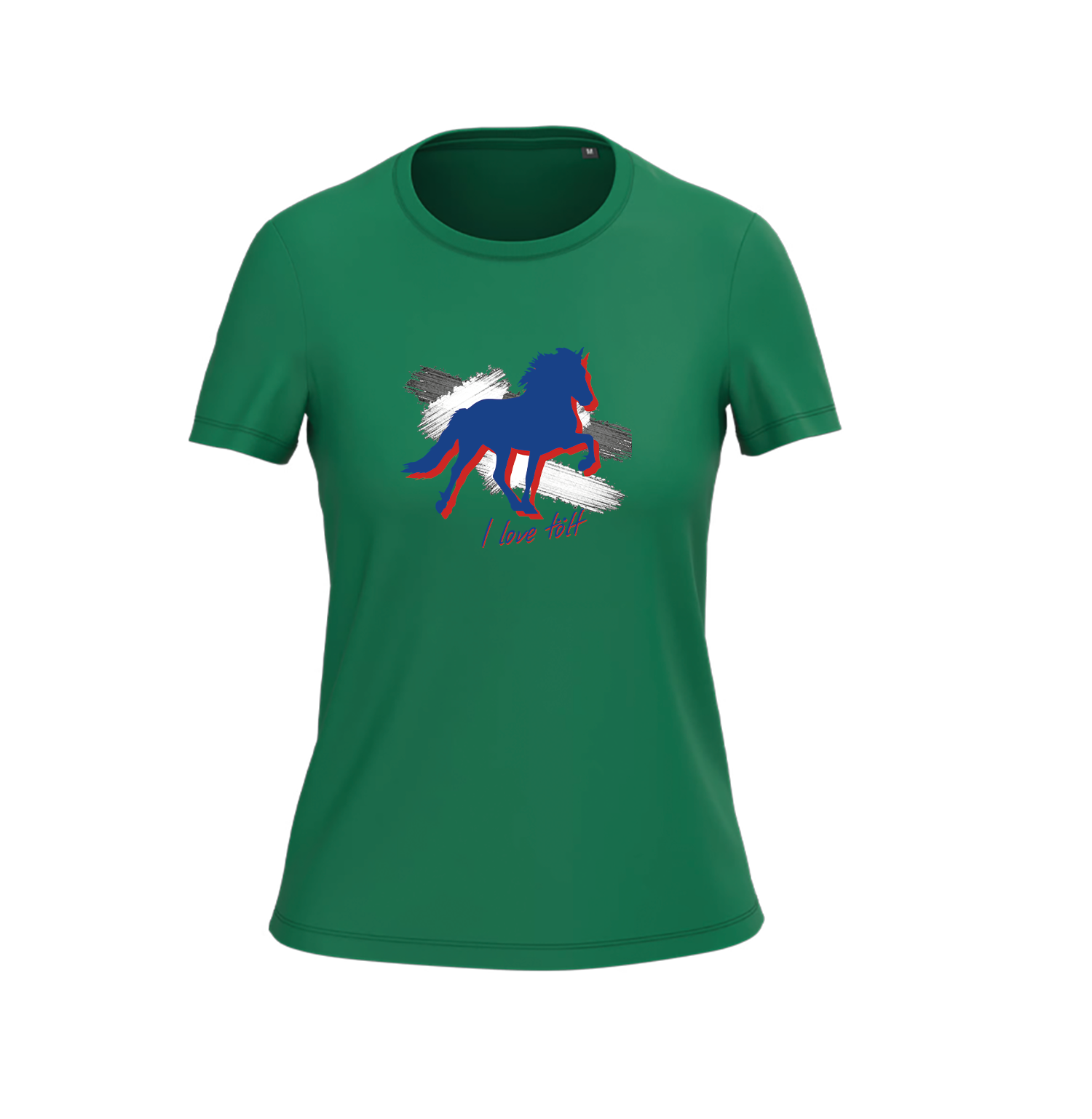 Women's T-shirt BIO-BW "I love Island"