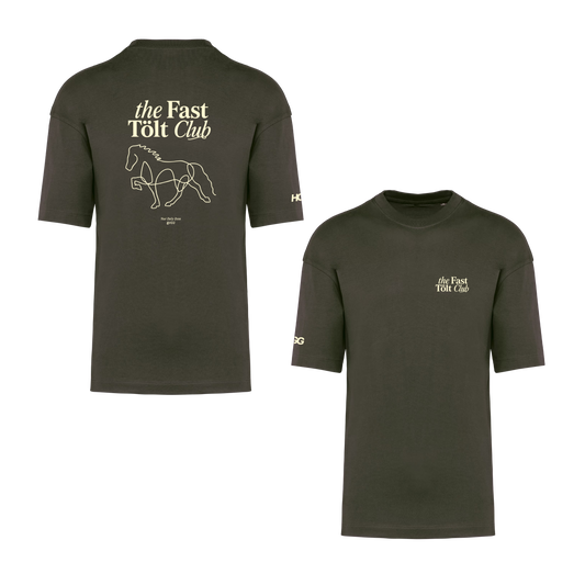 Oversize long T-Shirt, Unisex  220 g/m² "the Fast Tölt Club"