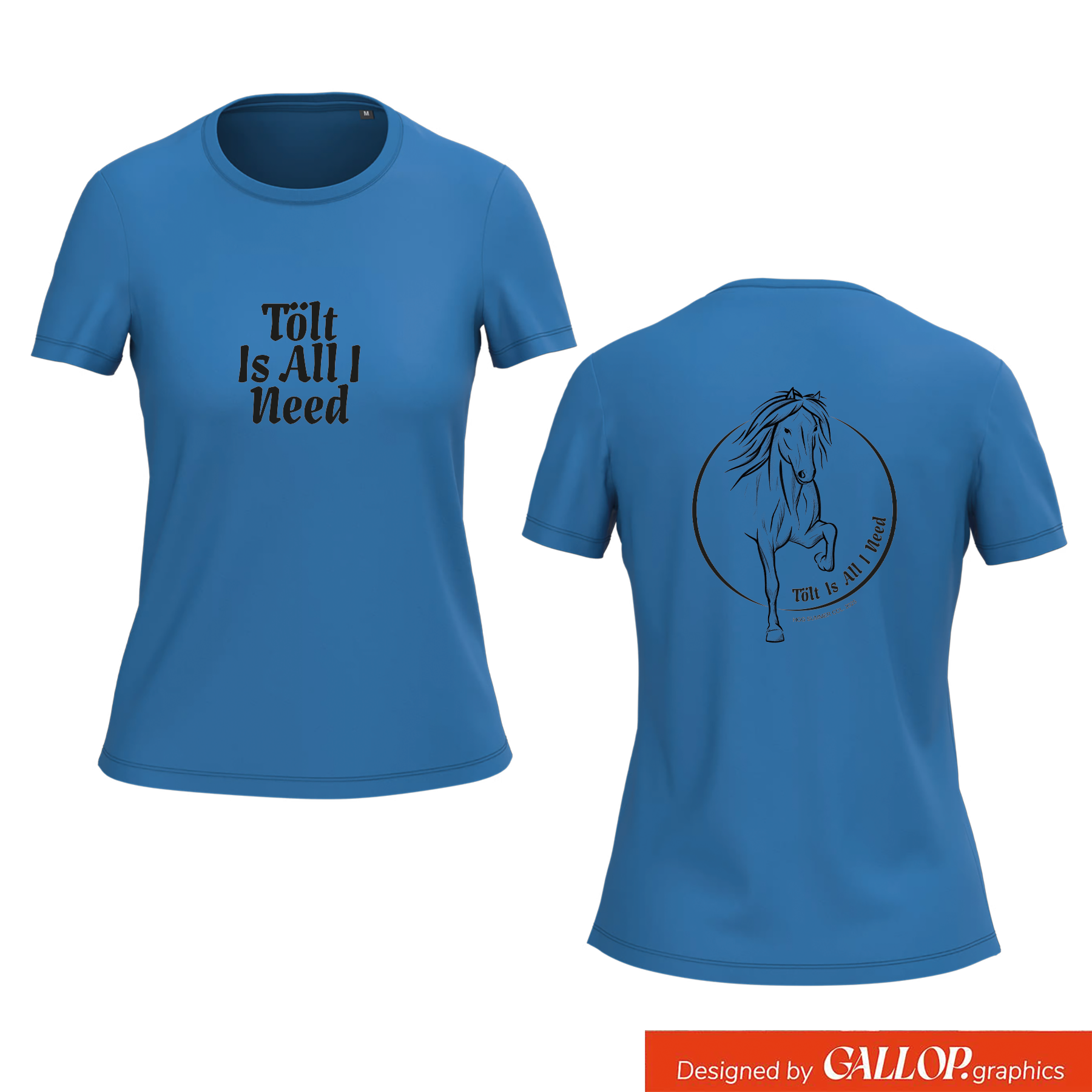 Women's T-shirt BIO-BW "I love Island"