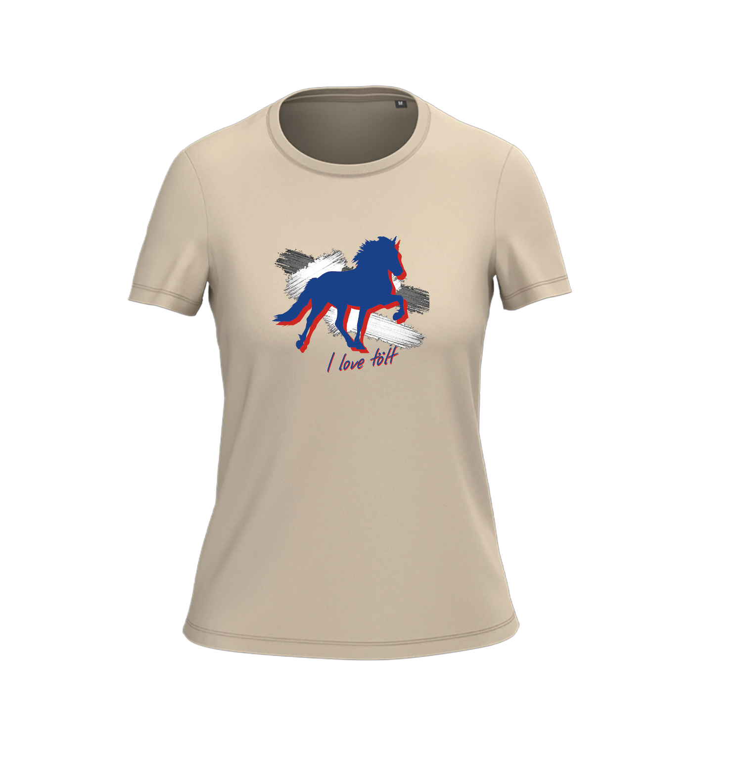 Women's T-shirt BIO-BW "I love Island"