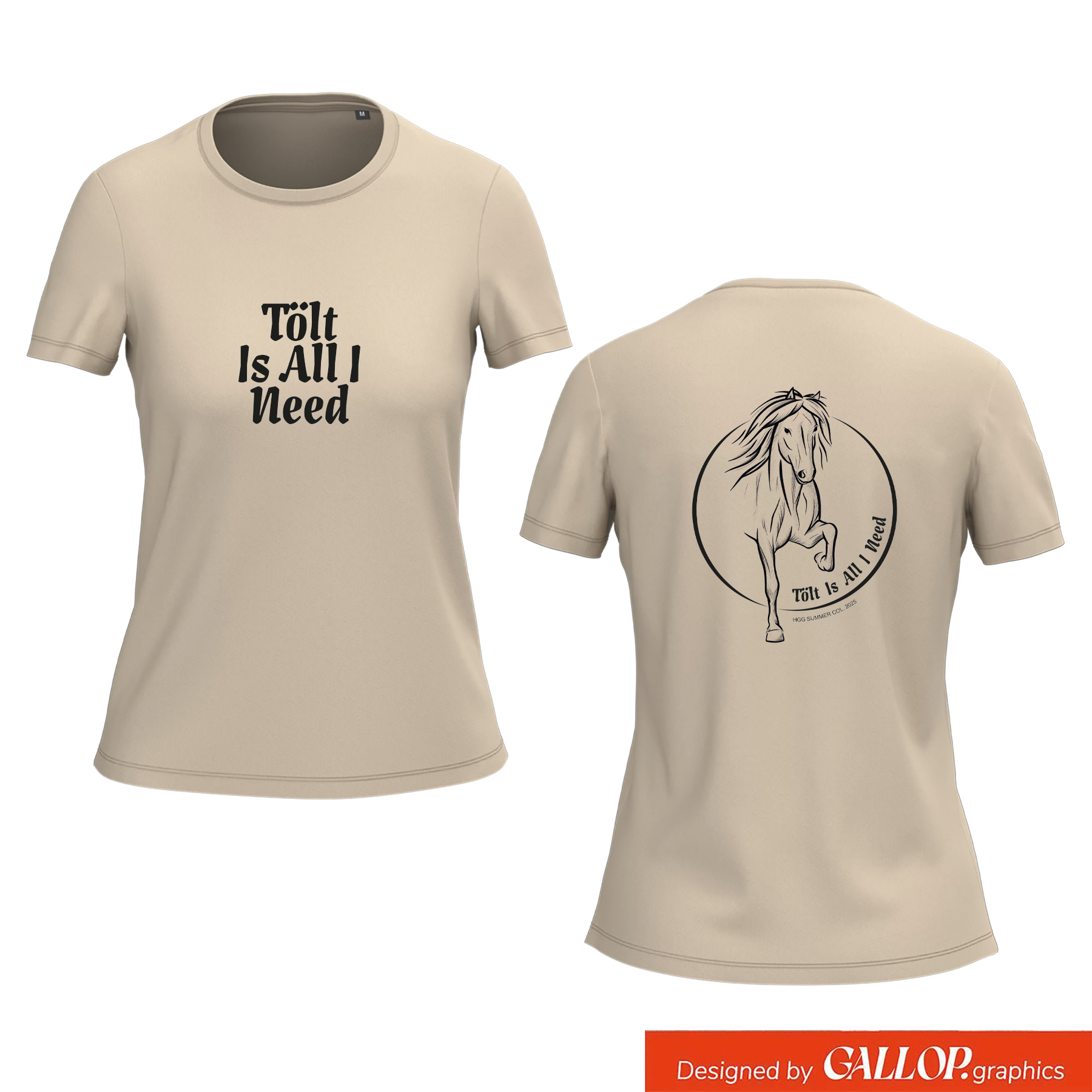 Women's T-shirt BIO-BW "I love Island"