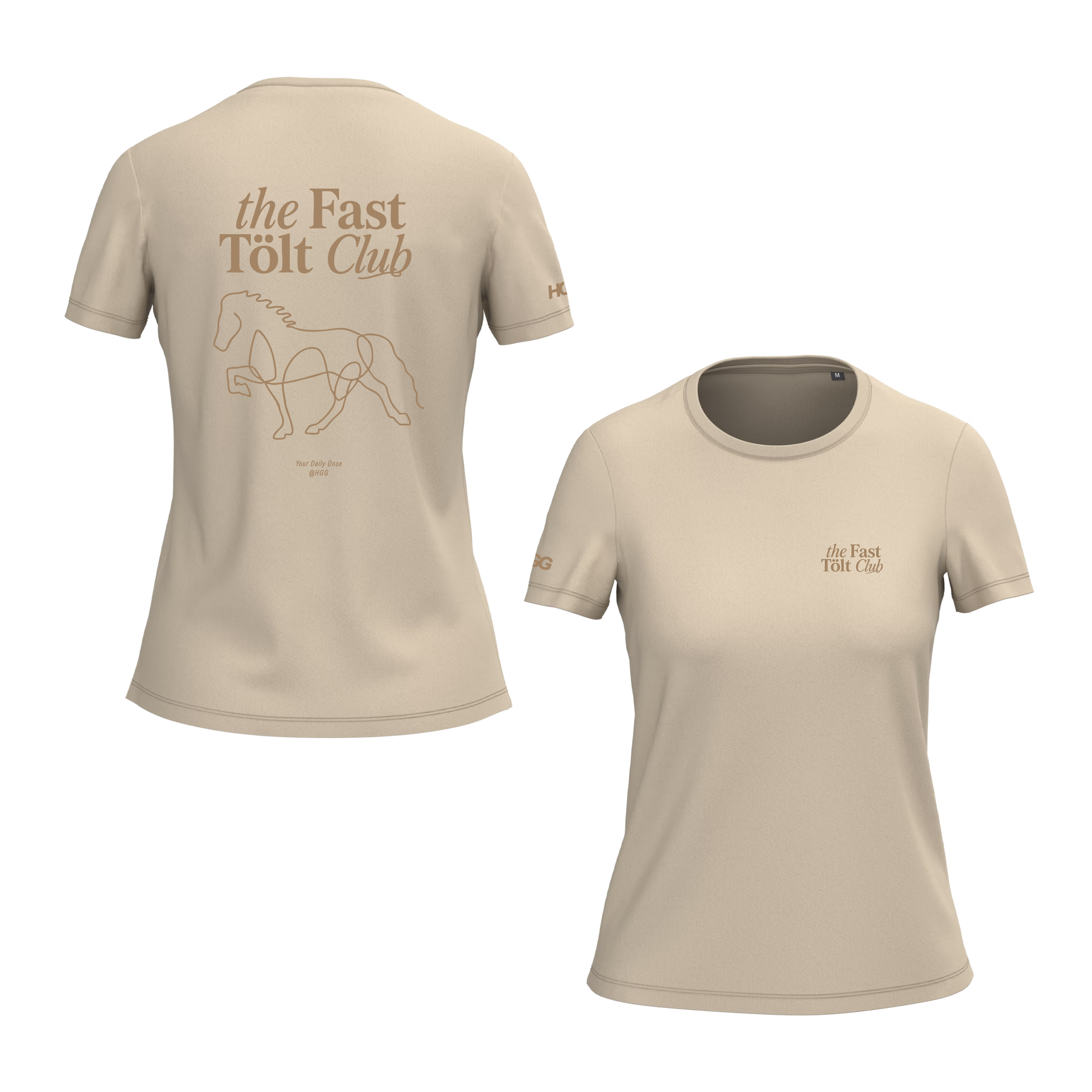Damen T-Shirt BIO-BW "the Fast Tölt Club"
