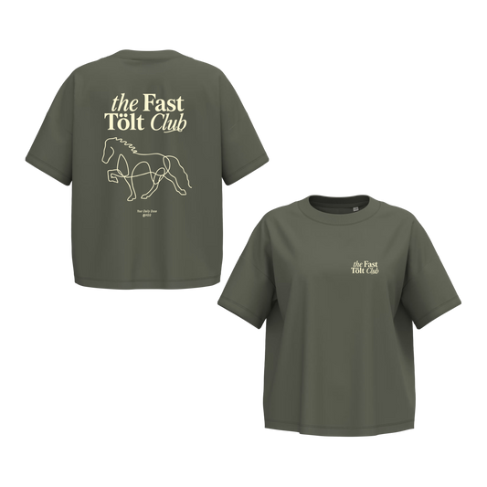 Oversize short T-Shirt, Unisex  180 g/m² "the Fast Tölt Club"