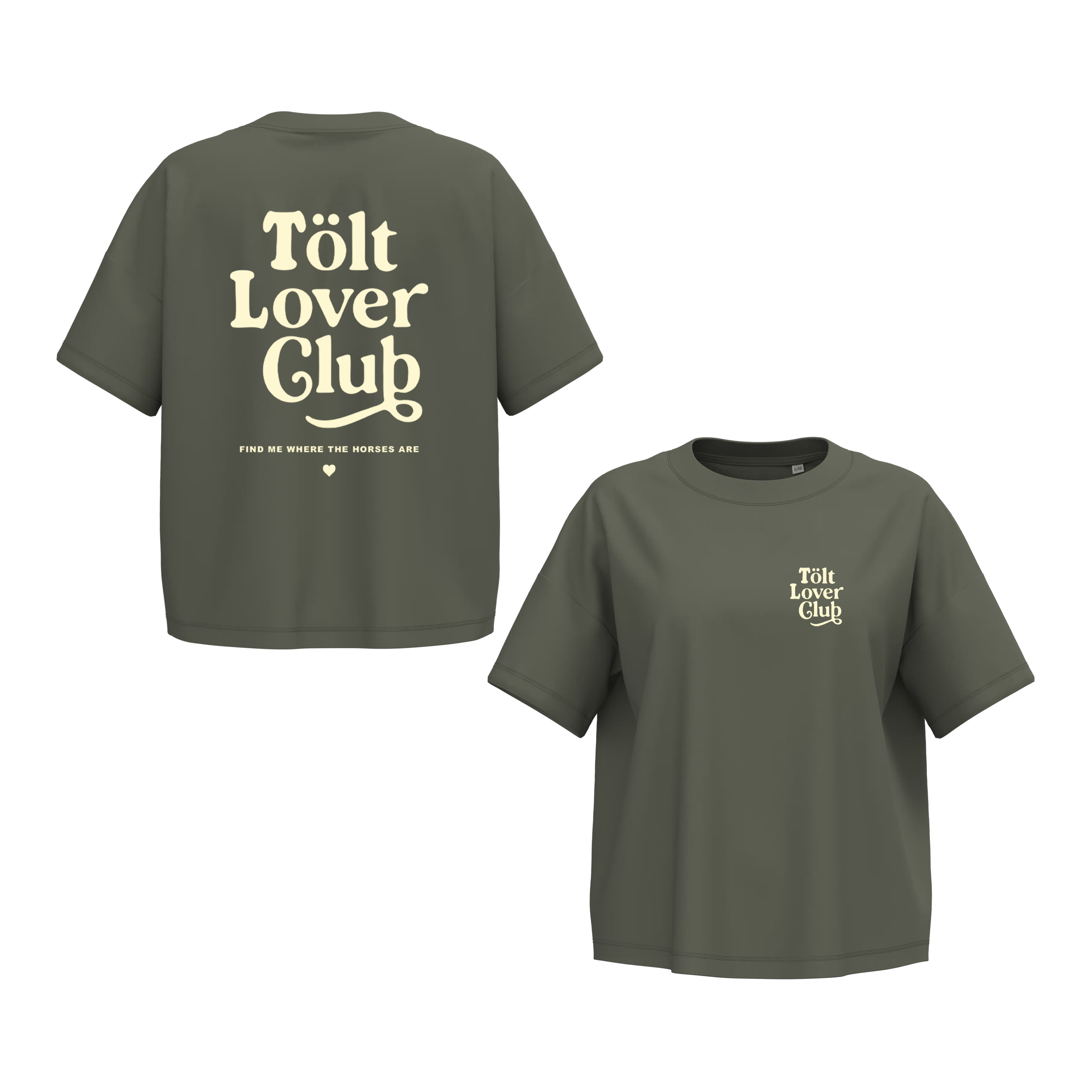 Oversize short T-Shirt, Unisex  180 g/m² "Tölt Lover Club"