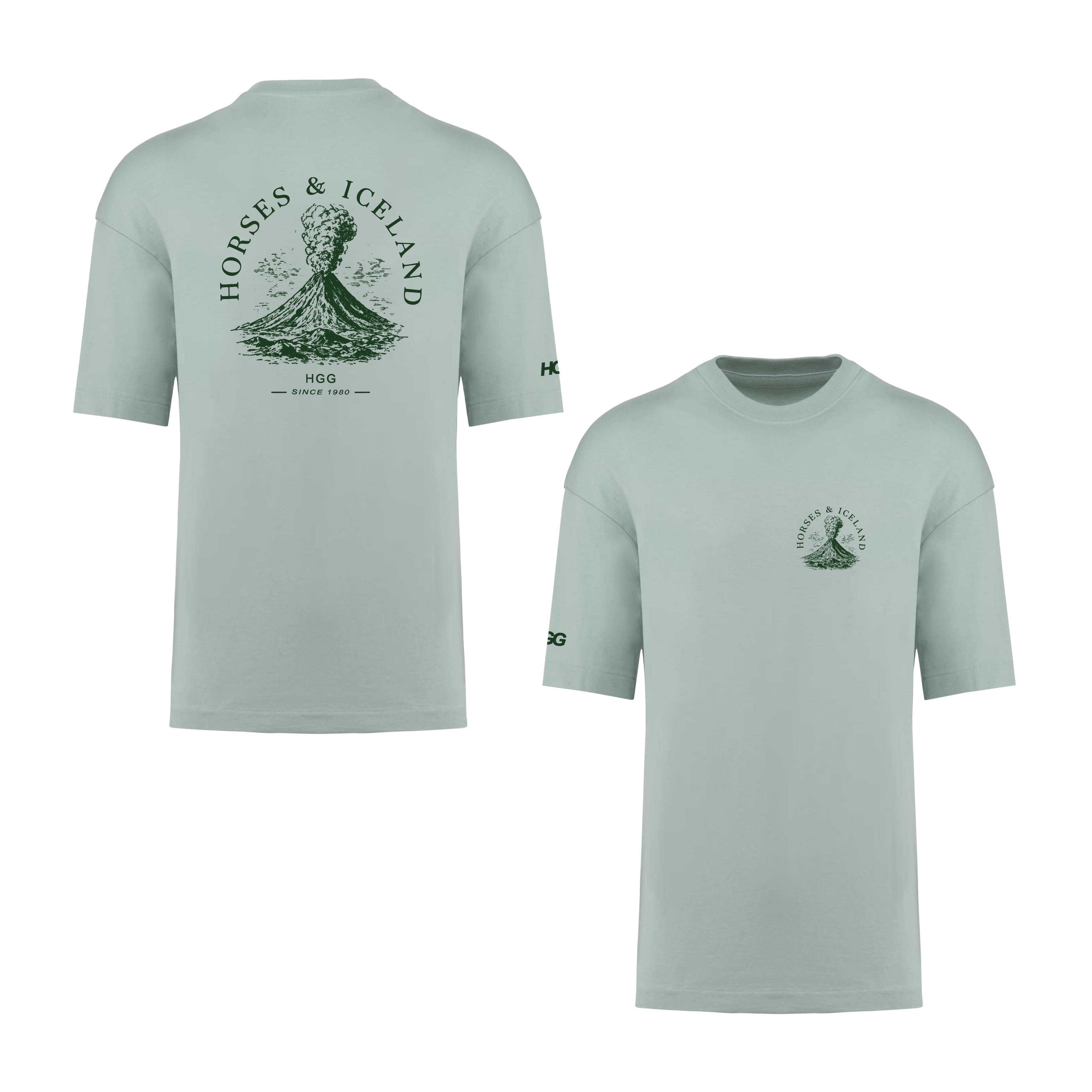 Oversize T-Shirt, Unisex  220 g/m² "Horses & Island"
