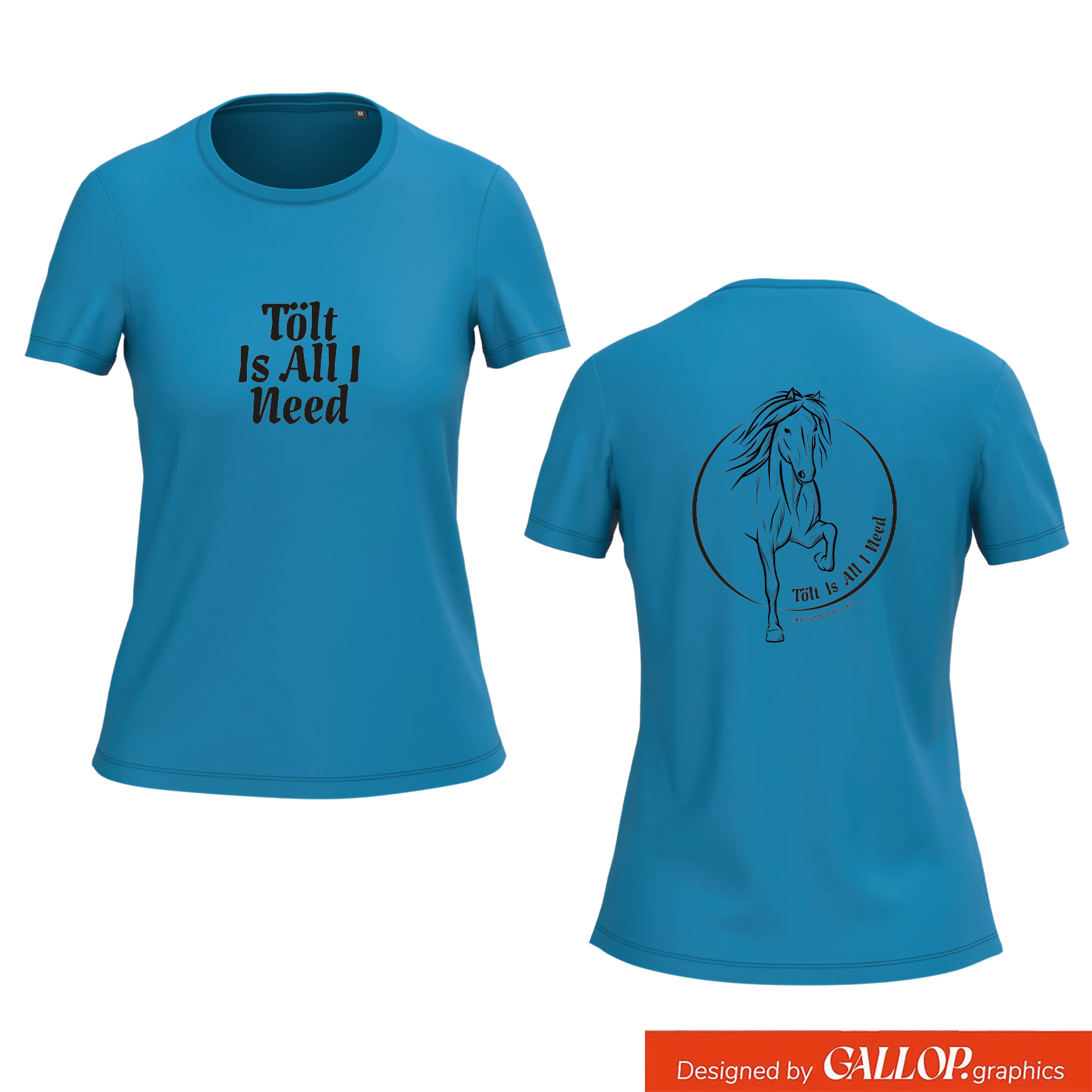 Women's T-shirt BIO-BW "I love Island"