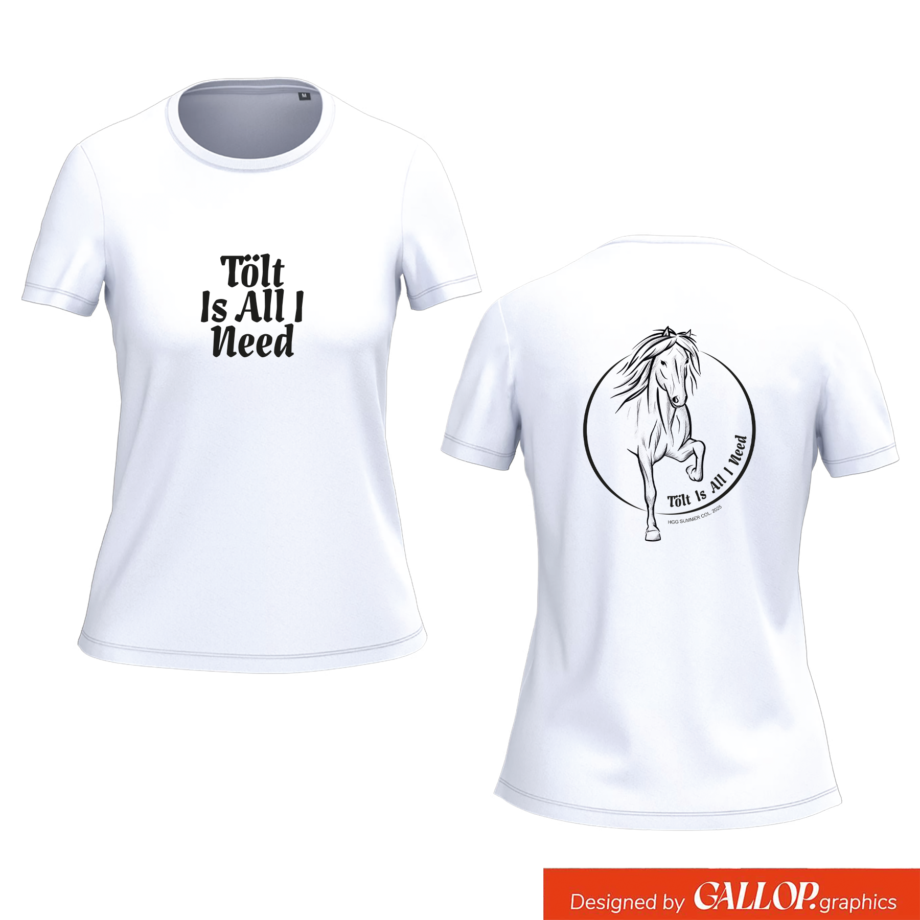 Women's T-shirt BIO-BW "I love Island"