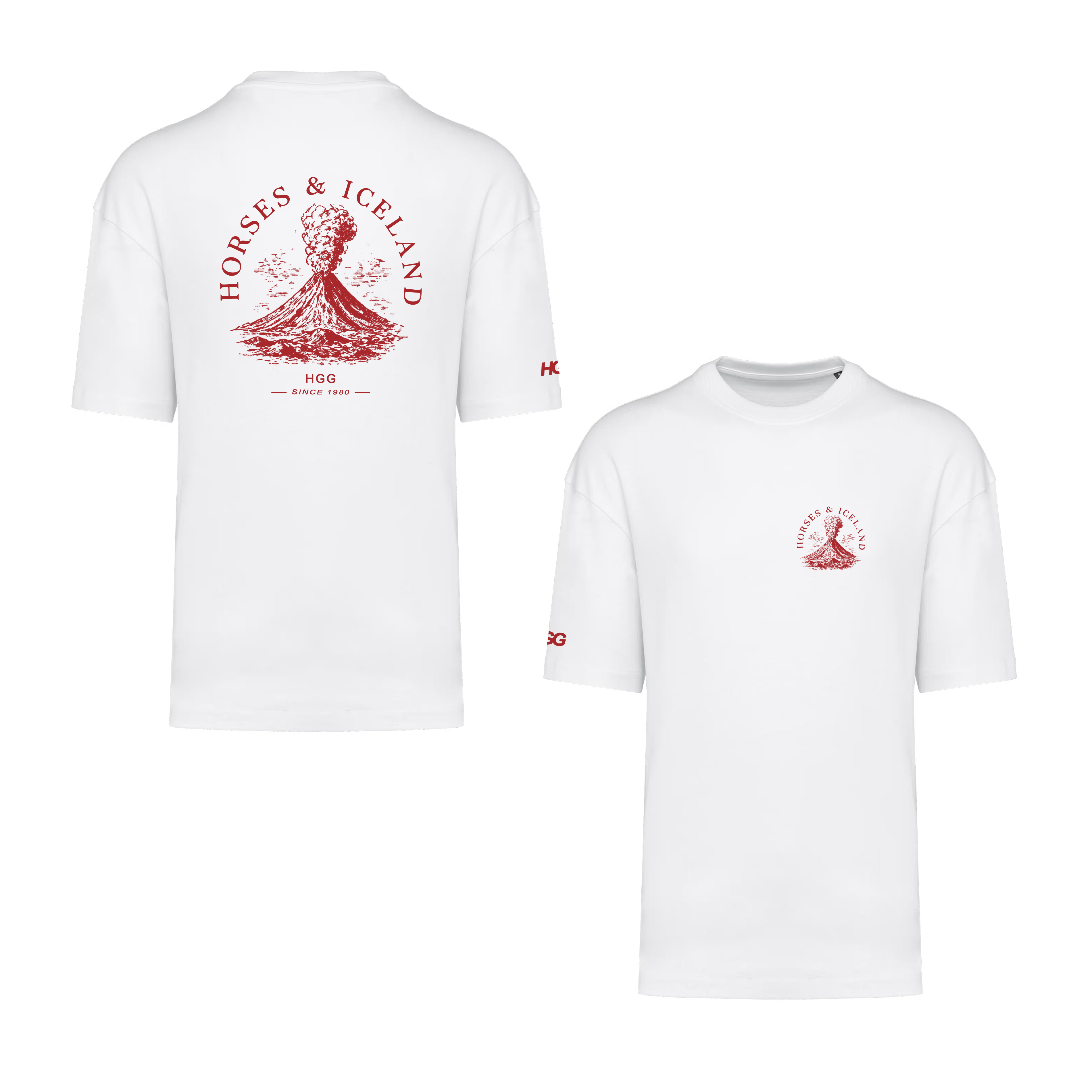 Oversize T-Shirt, Unisex  220 g/m² "Horses & Island"