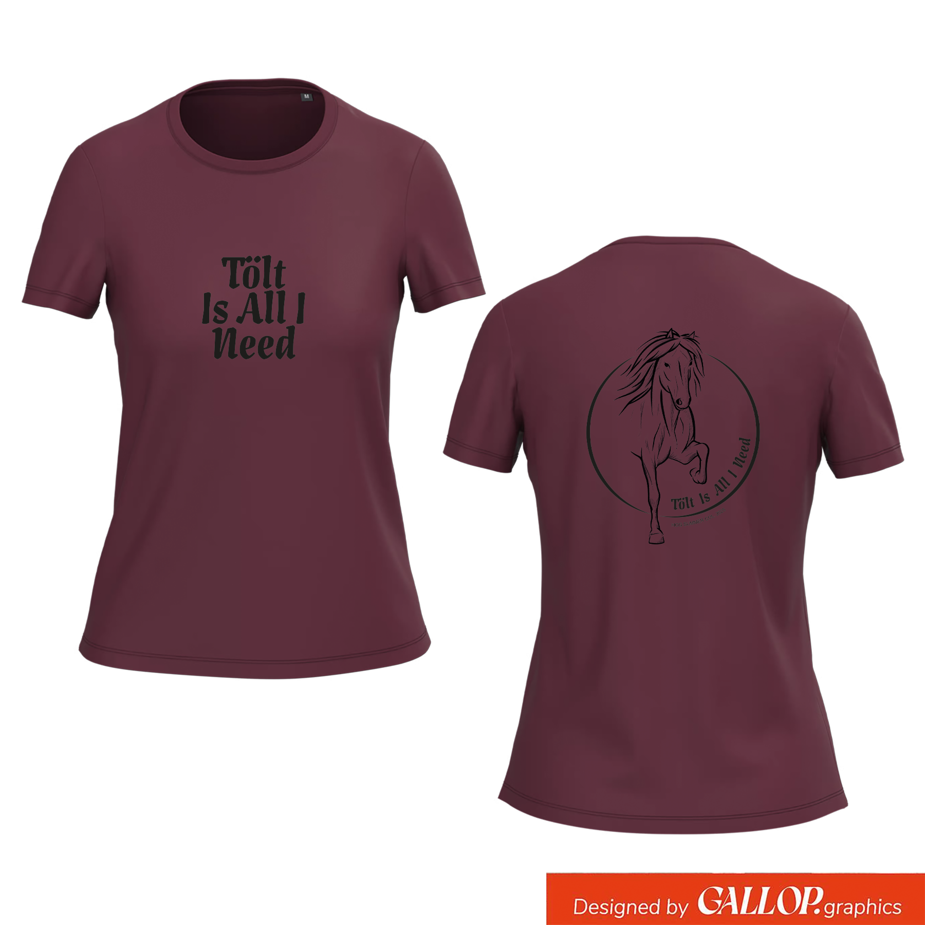 Women's T-shirt BIO-BW "I love Island"