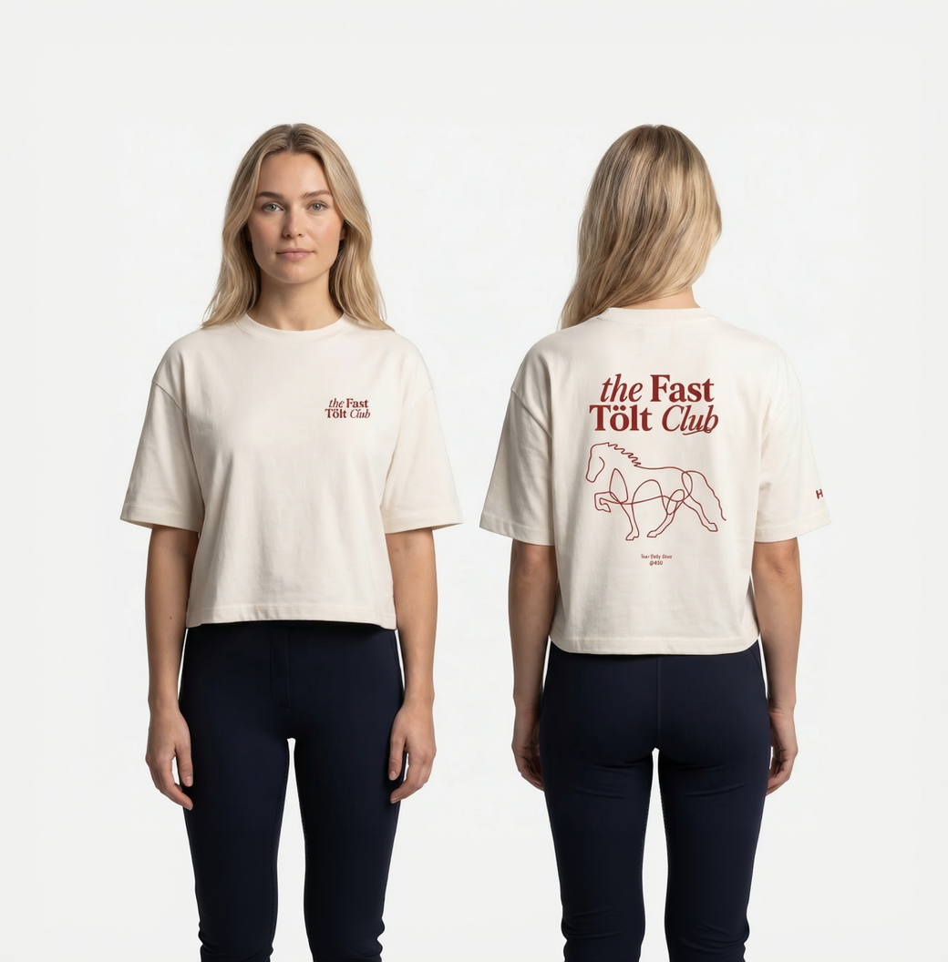 Oversize short T-Shirt, Unisex  180 g/m² "the Fast Tölt Club"