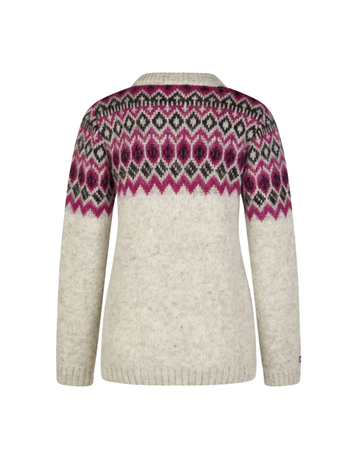 Icelandic wool sweater Kidka blackberry
