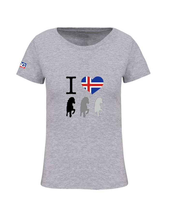 Women's T-shirt BIO-BW "I love Island"