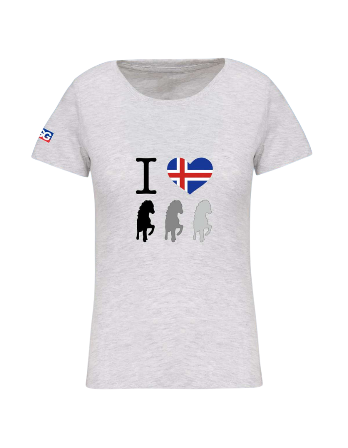 Women's T-shirt BIO-BW "I love Island"