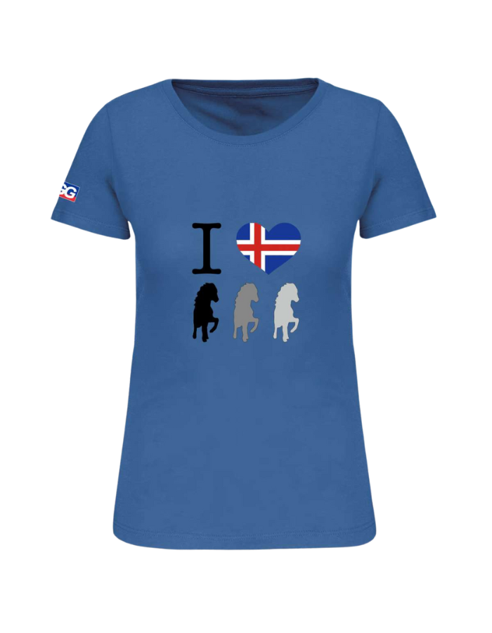 Women's T-shirt BIO-BW "I love Island"